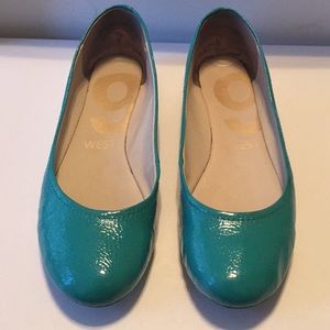 Nine West Cyndi Aqua Flats